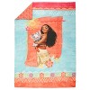 Disney Moana Ocean Spirit Coral, Aqua, Yellow and White, Pua Pig 4 Piece Toddler Bed Set - 2 of 4