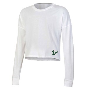 NCAA South Florida Bulls Women's White Long Sleeve T-Shirt - 1 of 3