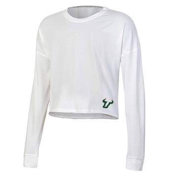 NCAA South Florida Bulls Women's White Long Sleeve T-Shirt