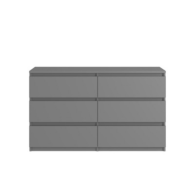 NicBex 6 Drawer Dresser for Bedroom,Modern Style Drawers with Free Handle,Dressers for Kids Room,Living Room,Entry and Hallway