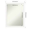 Amanti Art Oliver Narrow Non-Beveled Wood Framed Bathroom Vanity Wall Mirror - 3 of 4