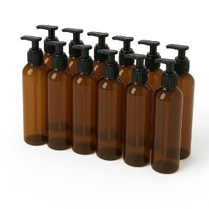 Royal Massage 8oz Bullet Round Massage Oil/Lotion/Liquid Bottle with Saddle Pump - 1 of 4