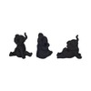Sagebrook Home Set of 3 Yoga Elephant Figurines - Classic Polyresin Sculpture of Yoga Posed Eleplants - Home, Office, Yoga - 3 of 4