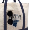Missouri Baptist University Primary Logo Canvas Tote Bag With External Pocket, Reusable Shoulder Bag for Shopping, School, Beach - 2 of 4