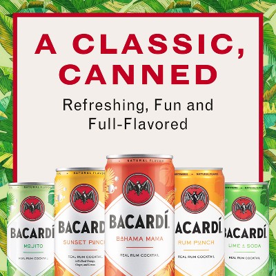 Bacardi Real Rum Mojito Cocktail - 4pk/355ml Cans