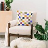 Deny Designs Avenie Modern Craft Harlequin Check Square Indoor Throw Pillow - 2 of 4
