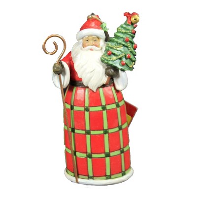 Jim Shore 4.75" Santa With Tree Ornament. Country Living  -  Tree Ornaments