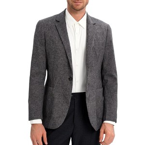 Men's Sport Coats & Blazers Linen Suit Jacket Casual Blazer for Men One Button - 1 of 4