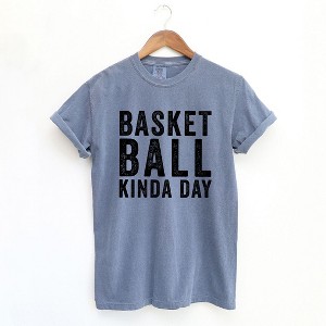 Simply Sage Market Women's Basketball Kinda Day Short Sleeve Garment Dyed Tee - 1 of 4