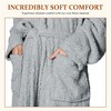 Catalonia Womens Plush Long Robe, Warm Comfy Fluffy Bathrobe, Cozy Gift for Woman Wife - 3 of 4