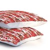 Deny Designs Twin/ Twin Extra Long Cynthia Gingerbread Village Duvet Cover and Pillow Sham Pink - 4 of 4