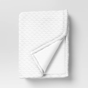 50''x60'' Oversized Puffy Triple Knit Throw Blanket New Ivory - Room Essentials™ - 1 of 4