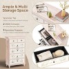 Karl Home 6-Drawer White MDF (Medium-Density Fiberboard) 29.92in. W Chest of Drawer - 3 of 4