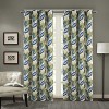 RT Designer Collection Brazil Printed Blackout Luxurious Decorative Grommet Curtain Panel 54" x 90" Blue - 2 of 4