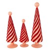 Cody Foster 12.75 In Flocked Spiral Trees Christmas Decorative Tree Set , Lightweight Christmas Decor Valentine's Day (3PC) - 4 of 4