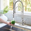 WOWOW Single Handle High Arc Pull Down Sprayer Kitchen Faucet - image 2 of 4