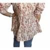 Women's Floral Peasant Top - Easel - 2 of 3
