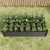 Raised Garden Bed, Rectangle Outdoor Planter Box, Multi-purpose Backyard Patio Planter Raised Beds For Flowers, Fruits Green - 4 of 4