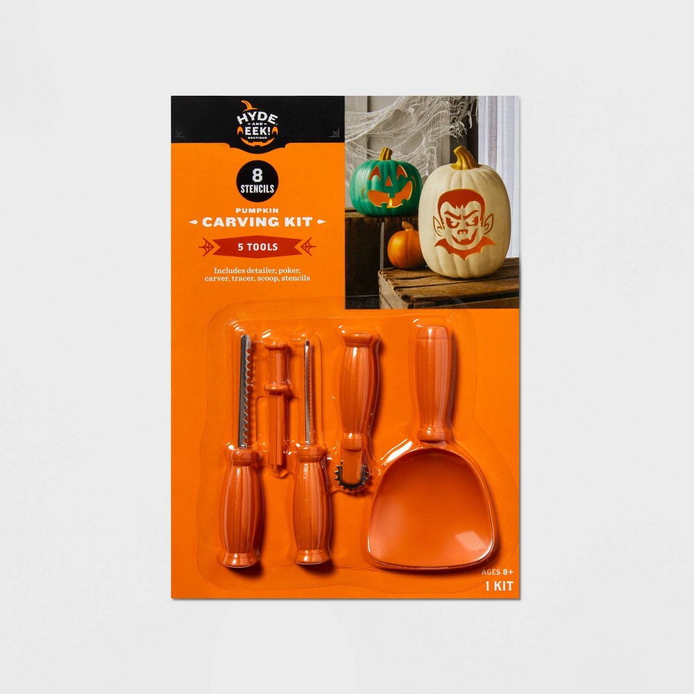 Halloween 6pc Halloween Pumpkin Carving Kit - Hyde & EEK! Boutique