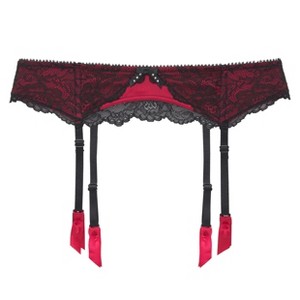 Women's Lace Detail Garter Belt - LASCANA - 1 of 4