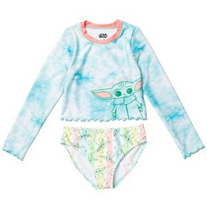 Star Wars The Child Girls Rash Guard and Bikini Bottom Little Kid to Big Kid - 1 of 4