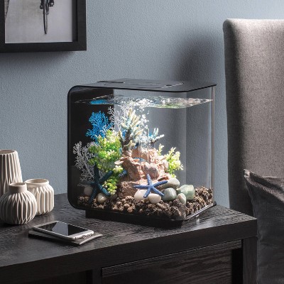 Green Artificial Caulerpa Aquarium Plant with Ceramic Base
