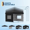 Pop Up Canopy Tent, Heavy Duty Outdoor Canopy W/ Removable Sidewall, Portable Tent Gazebo, Instant Tent Shelter for Parties, Events, & Vendors - 2 of 4