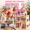 Costzon Dollhouse, Toy Family House with 15 Furniture Pieces & Accessories, Cottage Playhouse Set for Toddlers, Nursery, Gift for Girls & Boys 3+ - 3 of 4