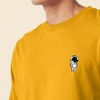Dalix Astronaut Embroidered Cotton Classic Fit Long Sleeve Crewneck Tee Shirt Mens - 4 of 4