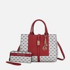 MKF Collection Yuliana Circular M emblem Print Satchel Bag with Wallet by Mia K - 2 of 4