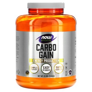 NOW Foods Sports, Carbo Gain, 8 lbs (3.6 kg) - 1 of 4