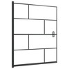 vidaXL Shower Enclosure ESG 45.7"x55.1" Black - 2 of 4