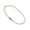 Unique Bargains Stainless Steel Beaded Keychain Silver Tone0.1" x 6.1" (D*L) 5 Pcs - 4 of 4