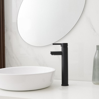Matte Black Single Handle Vessel Sink Faucet