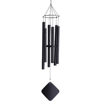 Black Tempered Aluminum Alloy Soprano Wind Chimes, 30"