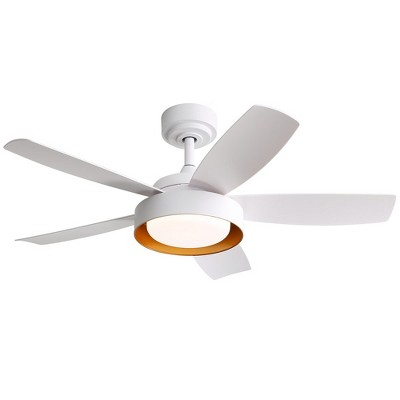 Sofucor 42'' Ceiling Fans with Lights and Remote for Living Room White