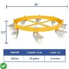 1000 Lbs Capacity 55 Gallon Heavy Duty Drum Dolly Steel Frame with Casters  Non-Tipping Barrel Cart - 3 of 4
