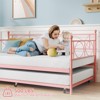 Twin Daybed with Trundle, Day Bed with Trundle Bed Twin, Twin Size Mattress Foundation - 2 of 4