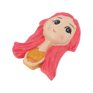 Unique Bargains Decorative Magnets Magnetic Fridge Sticker Irregular Shape Synthetic Resin Black Beige White 1Pc - 1 of 3