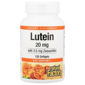 Natural Factors Lutein With Zeaxanthin, 120 Softgels - 1 of 2