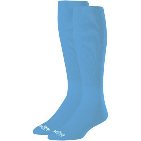 Rawlings Adult Over-the-calf Baseball Socks- Medium - Columbia Blue ...