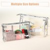 Unique Bargains Clear Portable Waterproof Makeup Bag Silver Tone 1 Pc - 3 of 4