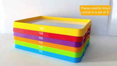 Colorful Magnetic Dry-Erase Mini Activity Trays Set