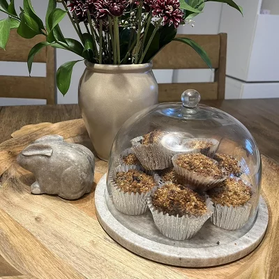 user image by SunsetMama, Marble Covered Dessert Stand Warm Gray - Hearth & Hand™ with Magnolia