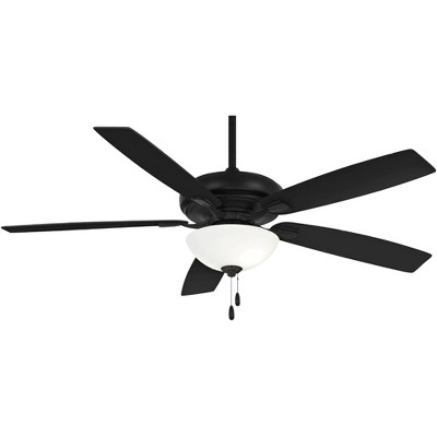 60" Minka Aire Watt II Coal Black LED Indoor Pull Chain Ceiling Fan