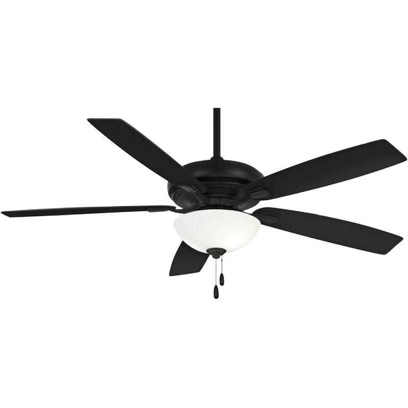 60" Minka Aire Watt II Coal Black LED Indoor Pull Chain Ceiling Fan, 1 of 5