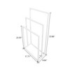 Metal Freestanding Towel Rack 3 Tiers Hand Towel Holder Organizer for Bathroom Accessories, Black - 4 of 4