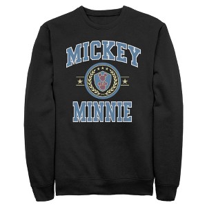 Mens Mickey & Friends Duo College Badge Sweatshirt - 1 of 4