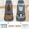 Automatic Pet Feeder and Water Dispenser Set, for Small Medium Dogs, Cats, Puppies, Kittens - 2 of 4
