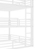 Kumasinova Bunk Bed,Metal Triple Bunk Bed with Ladder,Safety Guardrails for Kids,Bedroom,Noise-reduced Design - 4 of 4